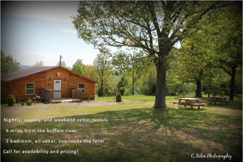 Cedar Cabin Located On A Buffalo Farm Marshall ภายนอก รูปภาพ